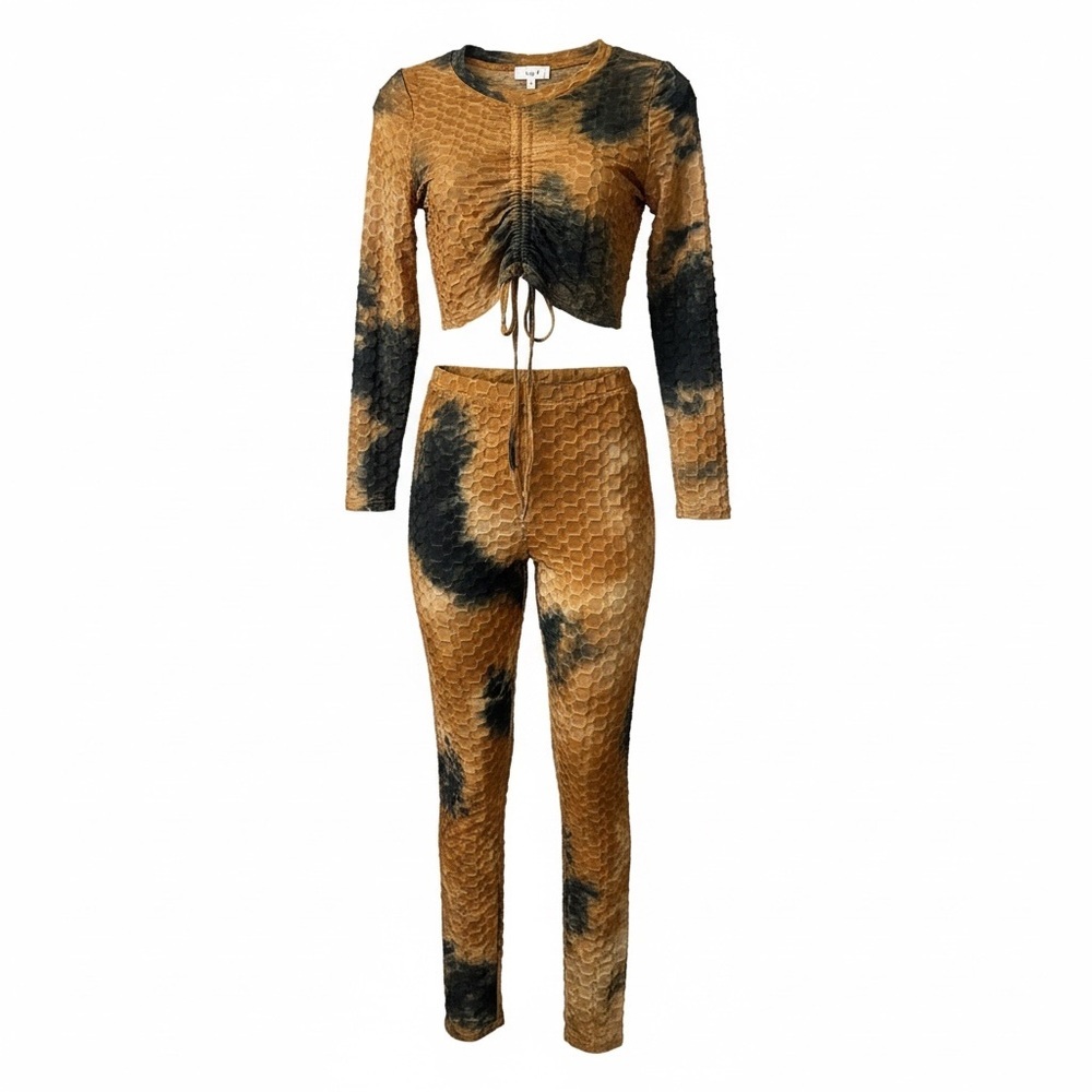 Love J Honeycomb Tie Dye Shirrings Set